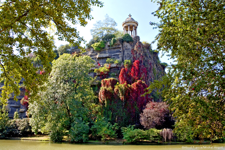 Temple de la Sibylle, Parc des Butes Chaumont, Parijs