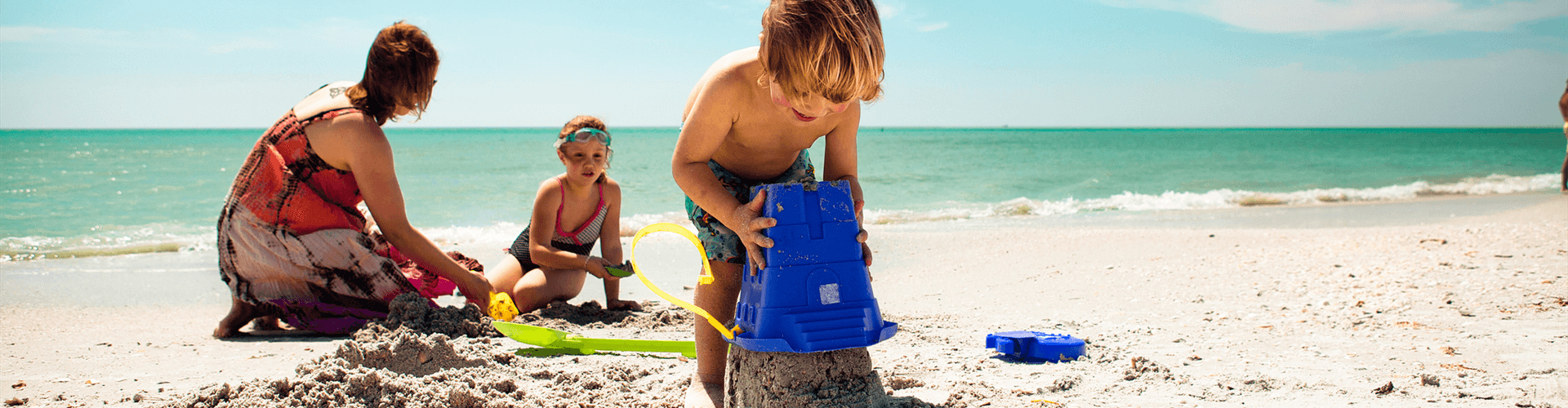 Vakantie met kinderen in Languedoc Roussillon; strand zuid Frankrijk