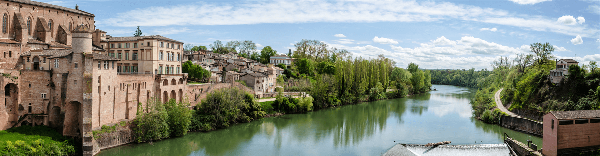 Steden en dorpen in de Midi Pyreneeën: Gaillac aan de Tarn