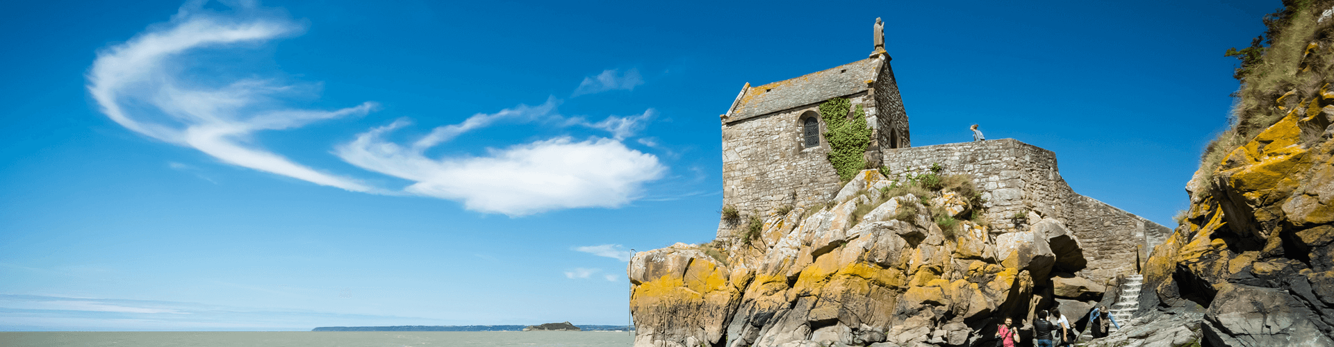 Kapel bij de Mont Saint-Michel in Normandië