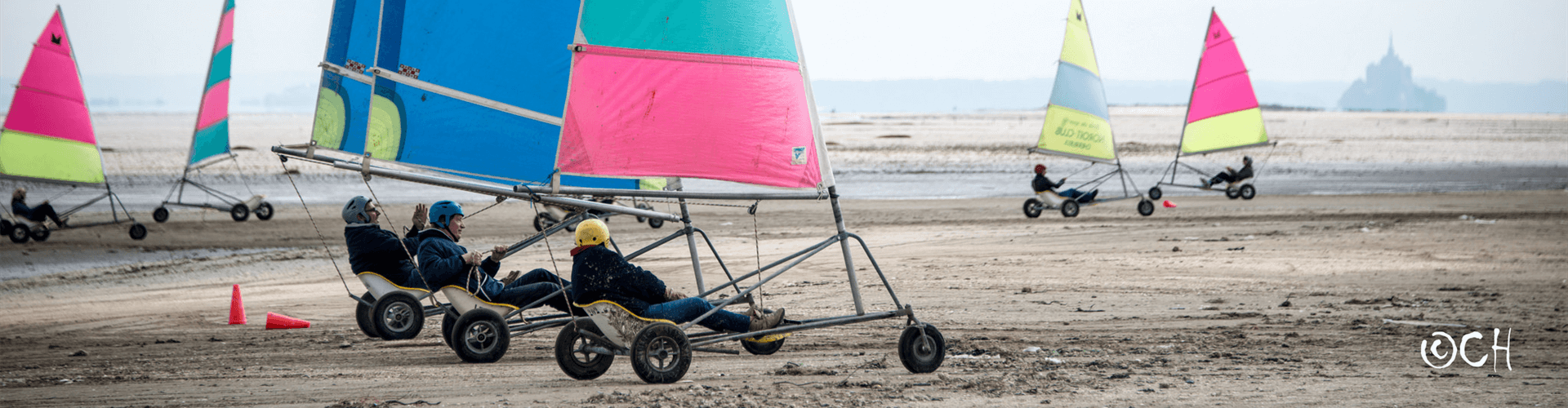 Actief in Normandië: strandzeilen (blokarten)